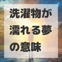 洗濯物が濡れる夢のサムネイル画像