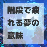 階段で疲れる夢のサムネイル画像