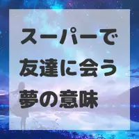 スーパーで友達に会う夢のサムネイル画像