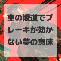 車の坂道でブレーキが効かない夢のサムネイル画像