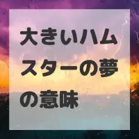 大きいハムスターの夢のサムネイル画像