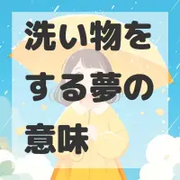 洗い物をする夢のサムネイル画像