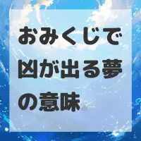 おみくじで凶が出る夢のサムネイル画像