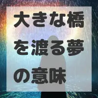 大きな橋を渡る夢のサムネイル画像