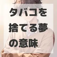 タバコを捨てる夢のサムネイル画像