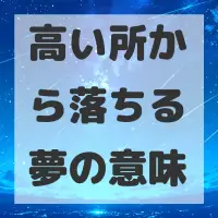 高い所から落ちる夢のサムネイル画像