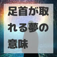 足首が取れる夢のサムネイル画像