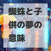 蜘蛛と子供の夢のサムネイル画像