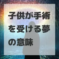 子供が手術を受ける夢のサムネイル画像