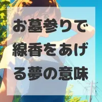 お墓参りで線香をあげる夢のサムネイル画像