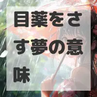 目薬をさす夢のサムネイル画像