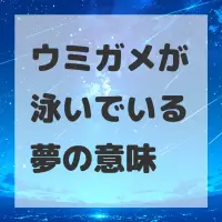 ウミガメが泳いでいる夢のサムネイル画像