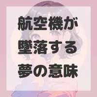航空機が墜落する夢のサムネイル画像