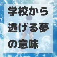 学校から逃げる夢のサムネイル画像