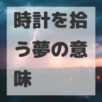 時計を拾う夢のサムネイル画像