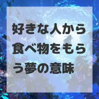 好きな人から食べ物をもらう夢のサムネイル画像