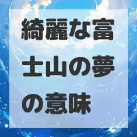 綺麗な富士山の夢のサムネイル画像