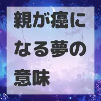 親が癌になる夢のサムネイル画像