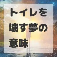 トイレを壊す夢のサムネイル画像