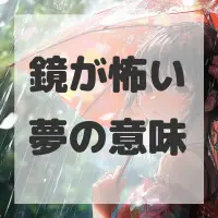 鏡が怖い夢のサムネイル画像