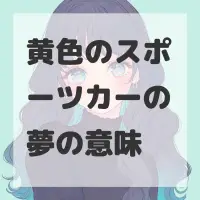 黄色のスポーツカーの夢のサムネイル画像