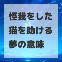 怪我をした猫を助ける夢のサムネイル画像