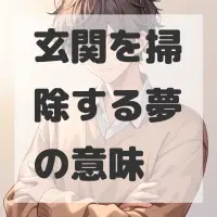 玄関を掃除する夢のサムネイル画像