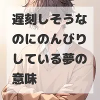 遅刻しそうなのにのんびりしている夢のサムネイル画像