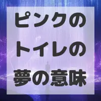 ピンクのトイレの夢のサムネイル画像