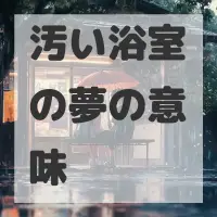 汚い浴室の夢のサムネイル画像
