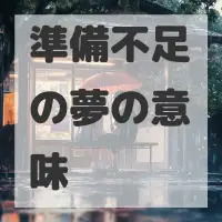 準備不足の夢のサムネイル画像