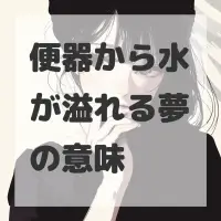 便器から水が溢れる夢のサムネイル画像