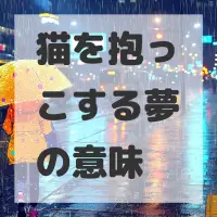 猫を抱っこする夢のサムネイル画像