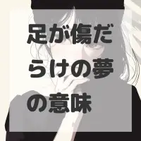 足が傷だらけの夢のサムネイル画像
