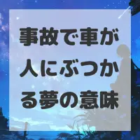 事故で車が人にぶつかる夢のサムネイル画像