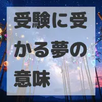 受験に受かる夢のサムネイル画像