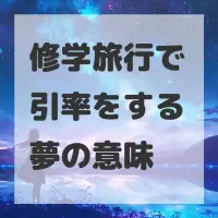 修学旅行で引率をする夢のサムネイル画像