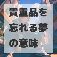 貴重品を忘れる夢のサムネイル画像