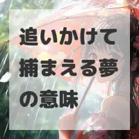 追いかけて捕まえる夢のサムネイル画像