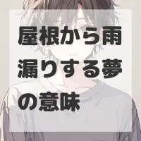 屋根から雨漏りする夢のサムネイル画像