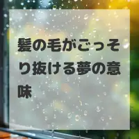 髪の毛がごっそり抜ける夢のサムネイル画像