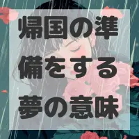 帰国の準備をする夢のサムネイル画像