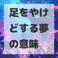 足をやけどする夢のサムネイル画像
