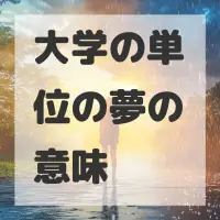 大学の単位の夢のサムネイル画像