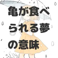 亀が食べられる夢のサムネイル画像