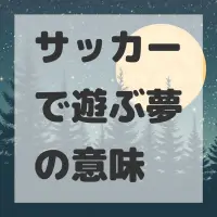 サッカーで遊ぶ夢のサムネイル画像