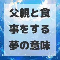 父親と食事をする夢のサムネイル画像