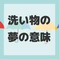 洗い物の夢のサムネイル画像
