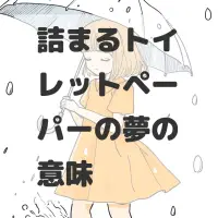 詰まるトイレットペーパーの夢のサムネイル画像