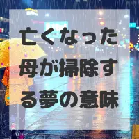 亡くなった母が掃除する夢のサムネイル画像